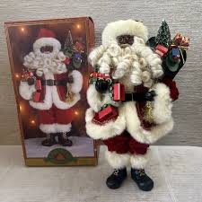 RARE 16" Black African American Santa Claus CHRISTMAS ...