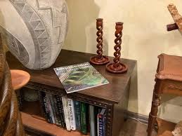 Candle Sticks 1 Pair Hand Carved Double Open Twist, Solid Bubinga - Etsy