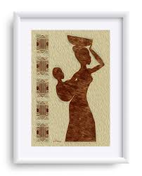 African Maternal Grace 2" Matted Fine Art Print – Fine Art ...