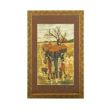 Signed African Influenced Batik Wall Art | Grandview Mercantile