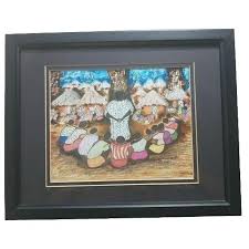 Framed Story Teller Timothy Adebule Bushman #1 2001 Print 15 ...