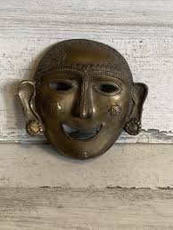 Tribal Face Mask Shape Handmade Brass Wall Hanging ...