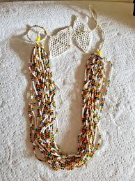 Beaded Necklace From Africa Hand made 20 Multi Colored ...