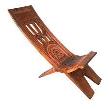 One of a Kind Runes Jarlin, Stargazer Vintage Campaign Lounge Chair Circa 1970's | Chairish