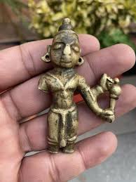 Antique Old Hand Carved Brass Indian Religious Deity Lord ...