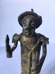1960s Solid Bronze AFRICAN Dogon Mali Warrior Witch Dr ...