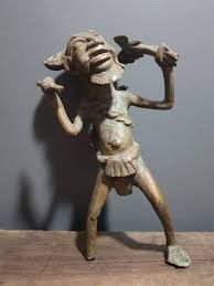 Vintage African Bronze Bamum Warrior Figure - Cameroon ...