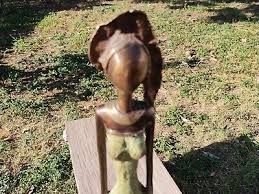 African Woman & Jug Bronze Sculpture Signed: O Kofi | eBay