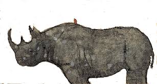 Rhino / Etching - Etsy
