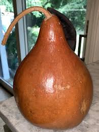 Vintage Vincent VanGourd Handpainted Gourd W/ Leaf Pear 7 ...