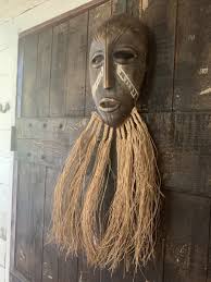 Vintage African Wooden Hand Carved Mask | eBay