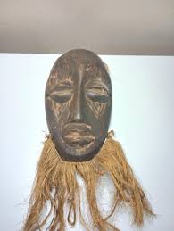 Vintage African Wooden Small Tribal Mask. 8" X 4.5" - Etsy