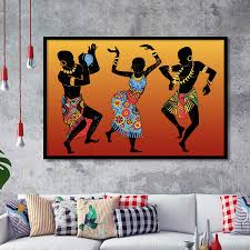African Art Dance Framed Art Prints Wall Decor - Painting ...