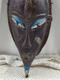 Hand carved Senufo Kpelic Ivory Coast African Tribal Ceremonial Mask 19c. | eBay