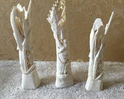 Vintage Balinese Barong Hand Carved Cow Bone Totem Pole ...