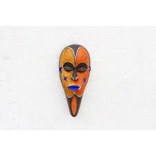 Colorful Mystical Vision African Mask | Chairish