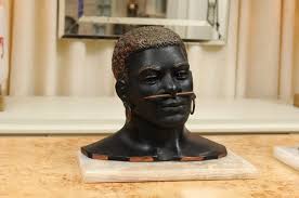 Fantastic Pair of Art Deco Bronze Tribal Sculptures, circa ...