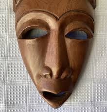 Vintage African Carved Wooden Mask | eBay