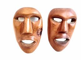 Vintage Alaskan Small Face Mask Wooden Wall Hanging ...