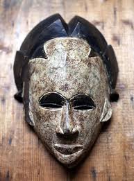 Antique African Punu Mask Vintage Carved Wooden Tribal Art ...