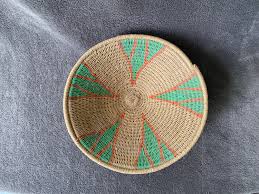 Vintage Woven African Basket - Etsy