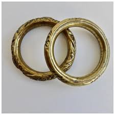 Set of Vintage Brass Bangle Bracelets. For Sale at Ruby Lane