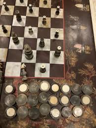 Vietnam Horn Set Chess Backgammon Double Sided Foldable Game ...