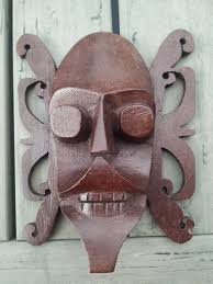 Indonesian Artisanal Art. Ethnic/tribal Dayak Mask From ...