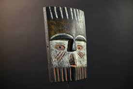 Africa Teke Mask, Tribal Wood Wall Decor, Vintage Ethnic ...
