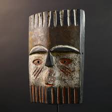 Africa Teke Mask, Tribal Wood Wall Decor, Vintage Ethnic ...