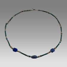 Sold at Auction: Ancient Egyptian Faience, Bead Necklace c.300-50 BC.