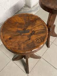 Set of 2 brutalist stools from the 1960s For Sale at 1stDibs