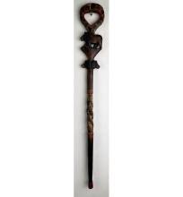 Sold at Auction: Hand Carved African Walking Stick