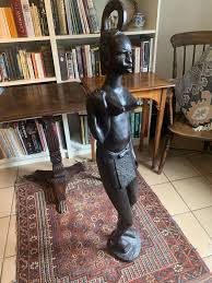 A Large Carved Freestanding African Statue of a Warrior - Etsy