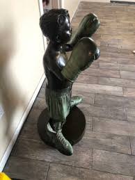 Jim Davidson bronze sculpture boxing kid rare collectible ...