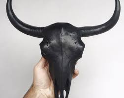 Resin Cow Skull, Skull, Animal Skull, Cow Skull, Boho Decor ...