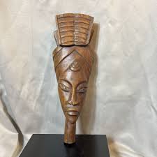 Hand Carved Wood Folk Art Mask | eBay