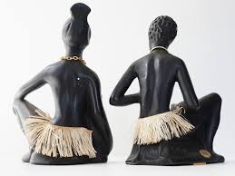 Set Of 2 African Plates Leo Pagliai 1950 Vintage Rockabilly 50S | eBay