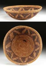 Sold at Auction: Native American Mission Basket w/ Sun Motif