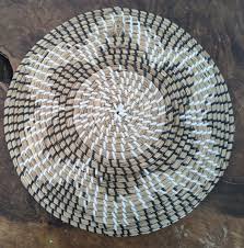 Coiled Seagrass Baskets Decorative Boho Set Of 3 13.5" 12" 10" | eBay