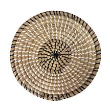 Eneocare Woven Basket Wall Decor - Natural Wicker Hanging Boho Wall Basket Decor with African Design, Seagrass Wall Decor Bowls and Trays - Decorative Baskets for Home Decor - Walmart.com