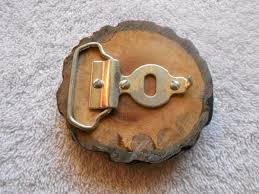 Elk Horn Construction Advertising Wood Belt Buckle Robyn ...