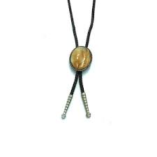 Southwestern Sterling Silver & Jasper Bolo Tie - TheRelux.com