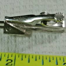 B Monogram Initials Letter Initial Vintage Tie Bar Clip ...