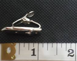 Vintage Swank Tie Clip - Tie Bar - Stainless, Buckle Design ...