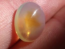 FreeForm cabochon Fire Mexican Opal 3.0 Carats
