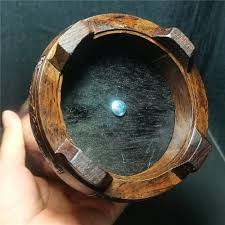 Handmade Chinese Painting Agate Crystal Pen Container ...