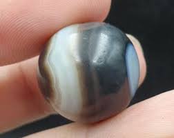 Antigua cuenta de piedra de ágata indo himalaya suleimani de bangladesh 19,5 mm - Etsy España