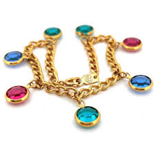 Vintage Swarovski Signed Swan Pastel Bezel Bracelet VARIOUS - Etsy