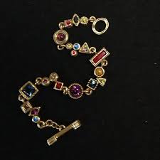 Patricia Locke | Jewelry | Patricia Locke Bracelet Gold Plte Swarovski Signed | Poshmark